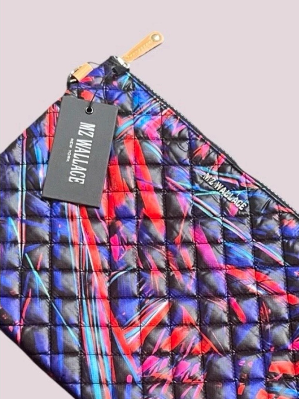MZ Wallace Metro Pouch
Quilted Zip Pouch Abstract
Multicolor It's 13" × 9.5"